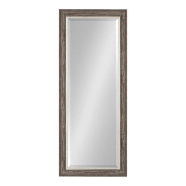 Kate and Laurel Large Rectangle Gray Beveled Glass American Colonial Mirror (53.5 in. H x 21.5 in. W)