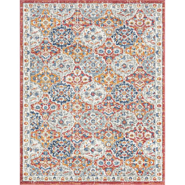Tayse Rugs Chelsea Multi 7 ft. x 9 ft. Oriental Indoor Area Rug