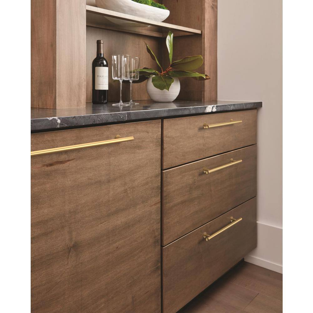 Champagne Bronze Modern Cabinet Bar Pull with Mounting Hardware