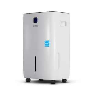 Moisture removal capacity 50 Pt. 4500 sq.ft. with Front Bucket Dehumidifier in. white with Built-in Pump