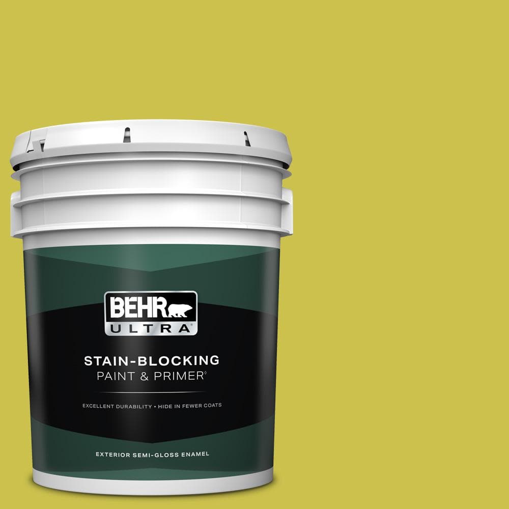 5 Gal. #P340-5A Cilantro Lime Semi-Gloss Enamel Exterior Paint and Primer price history on PriceWatchPro