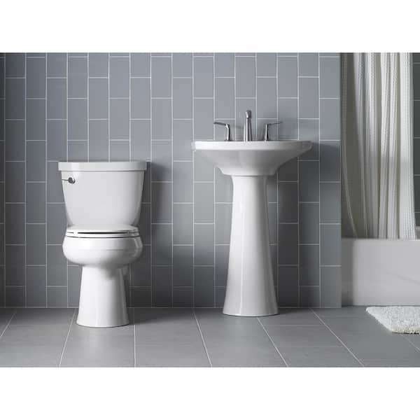 KOHLER Wellworth Round Closed Front Toilet Seat in White (2-Pack)