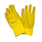 JustForKids Premium Yellow Green MicroFoam Texture Coating Kids All Purpose Gloves
