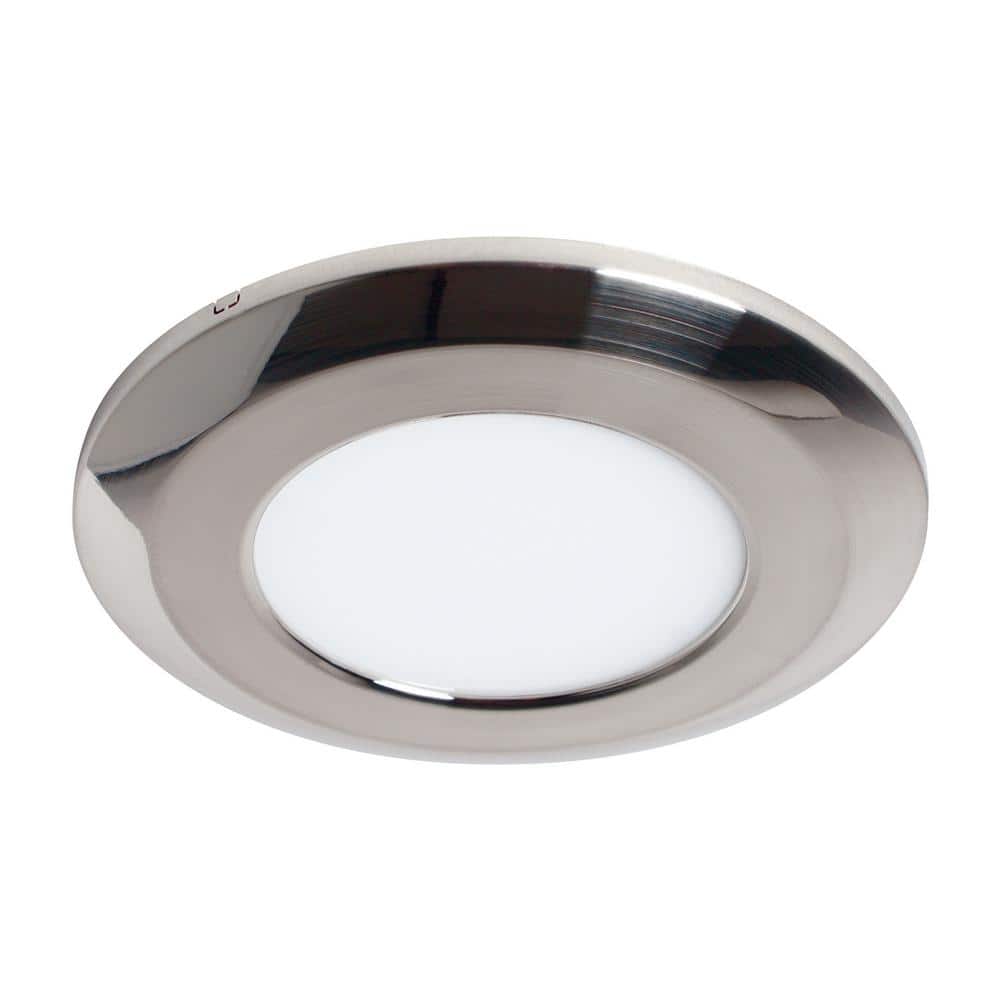 Silver Wafer Thin Under Cabinet LED Puck Light