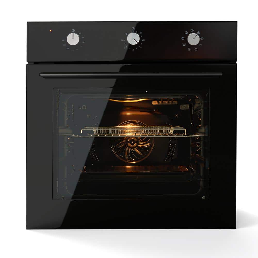 24 in. Single Electric Built-in Wall Oven with Convection in Stainless Steel, 240V 3000W
