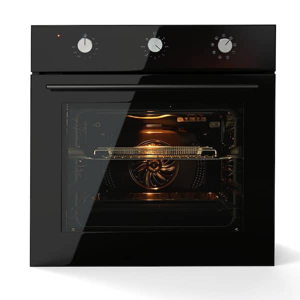24 in. Single Electric Built-in Wall Oven with Convection in Stainless Steel, 240V 3000W