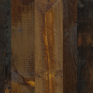 5 ft. x 12 ft. Laminate Sheet in Antique Tobacco Pine with Virtual Design SoftGrain Finish