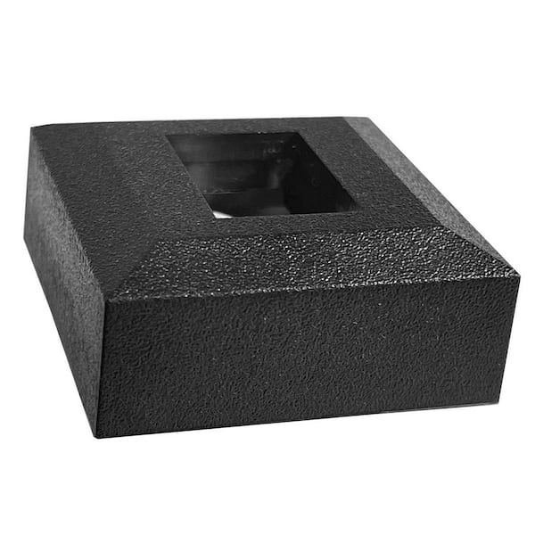 Stair Parts 1/2 in. Matte Black Low Profile Slip N Grip Angled Baluster Shoe for Stair Remodel