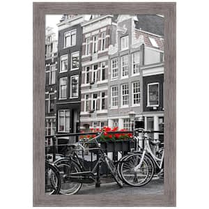 Pinstripe Plank Grey Narrow Picture Frame Opening Size 20 x 30 in.