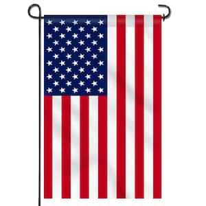 Boat Flag Pole with 18” x 12” American Flag for Boat, Rail Mount for Small  and Medium Boat, US Patriotic Outdoor Decor, Water and Weather Resistant,1