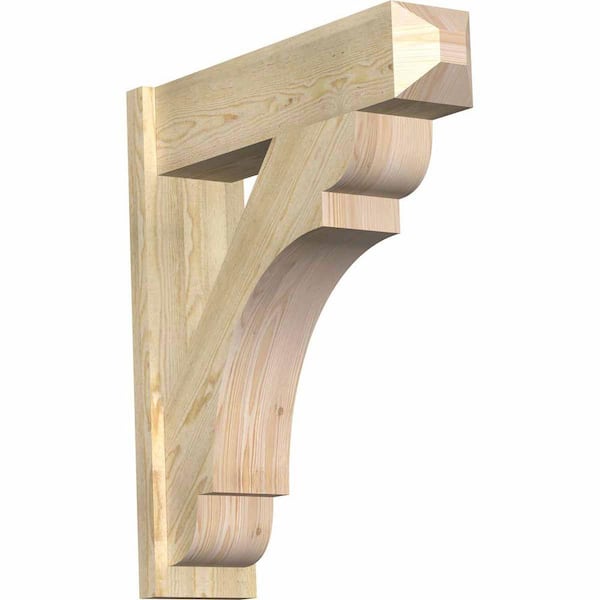 Ekena Millwork 8 in. x 34 in. x 30 in. Olympic Craftsman Rough Sawn Douglas Fir Outlooker