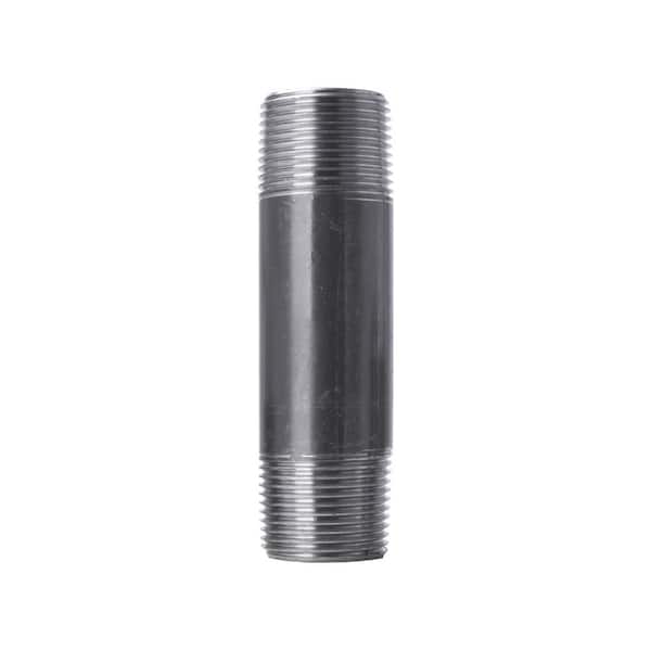 STZ 1 in. x 4-1/2 in. Black Steel Nipple