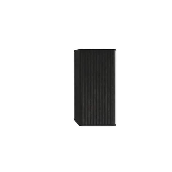 Modern 14.2 in. W x 11.4 in. D x 29.5 in. H Bathroom Storage Wall Cabinet in Black Oak