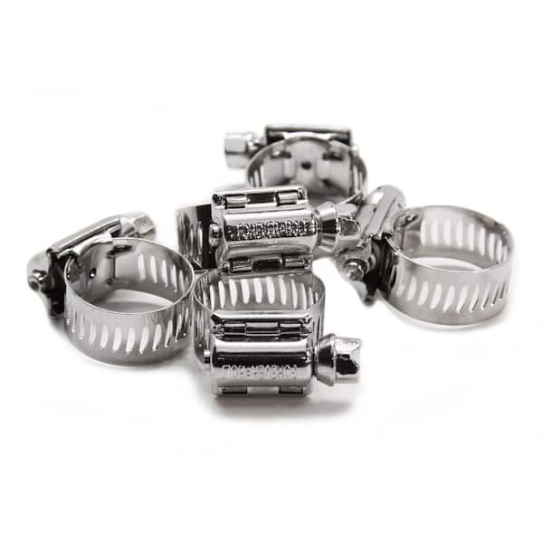 FOREVERBOLT Marine Grade 300 Series Stainless Steel, SAE #6 Worm Gear Hose Clamp treated with NL-19