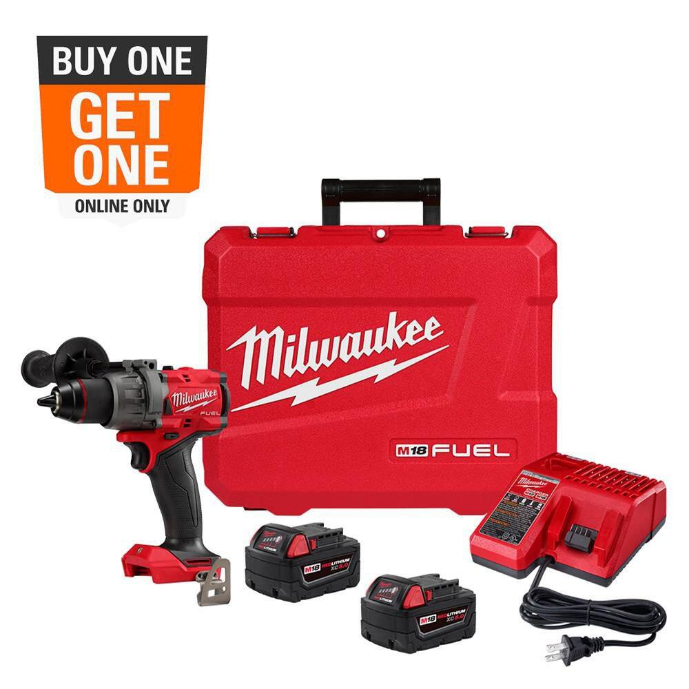 M18 FUEL 18V Lithium-Ion Brushless Cordless 1/2 in. Hammer Drill Driver Kit with Two 5.0 Ah Batteries and Hard Case price history on PriceWatchPro