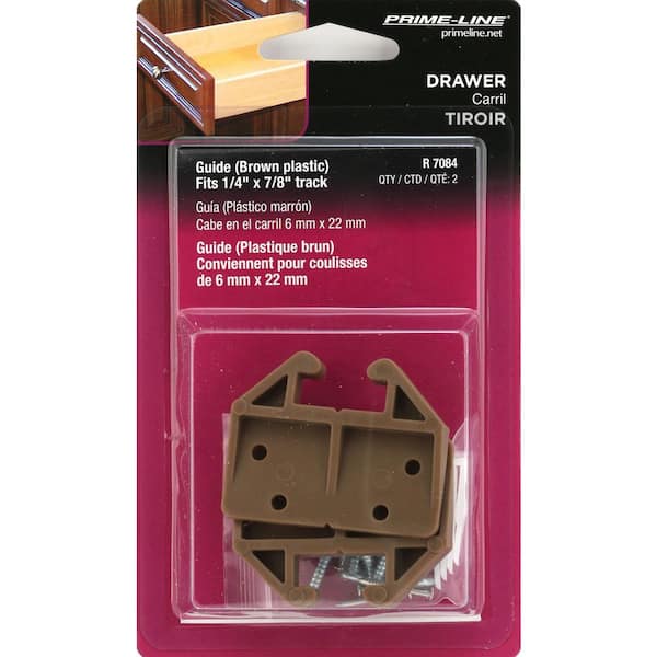 Prime-Line Drawer Track Guides for 1/4 in. by 7/8 in. track R 7084