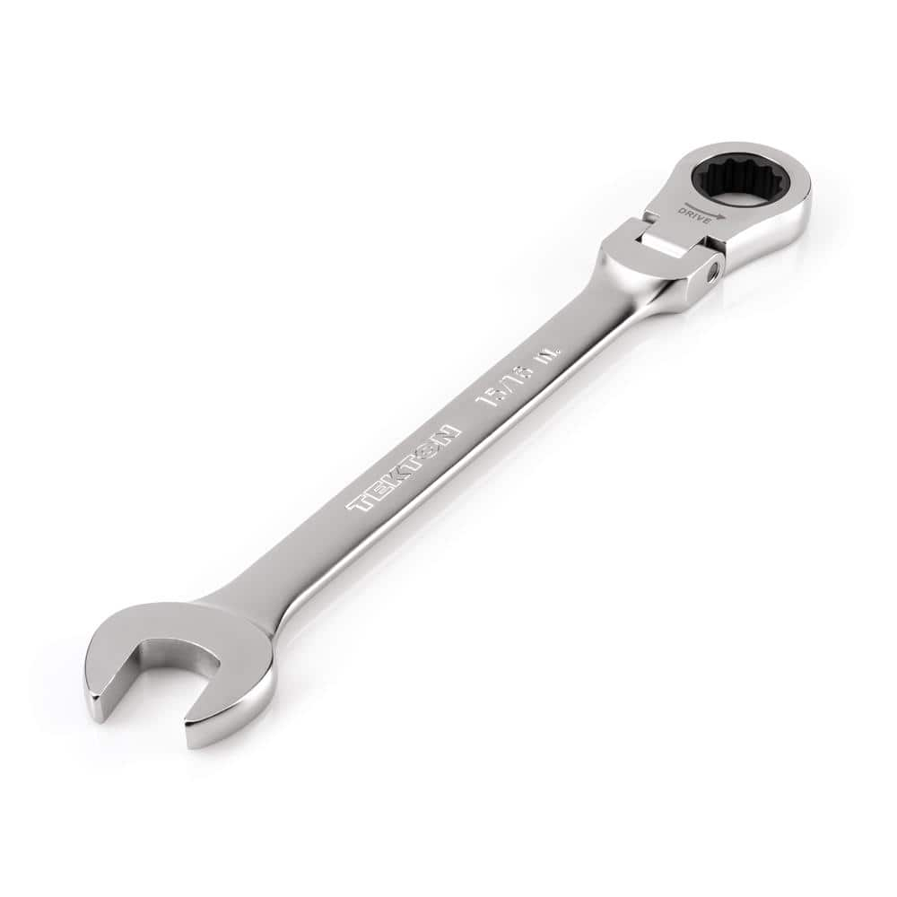 TEKTON 15/16 in. Flex Head 12-Point Ratcheting Combination Wrench ...