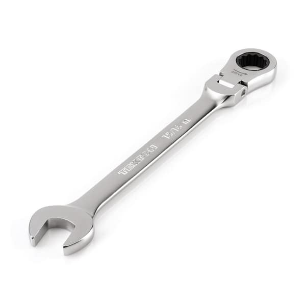 TEKTON 15/16 in. Flex Head 12-Point Ratcheting Combination Wrench