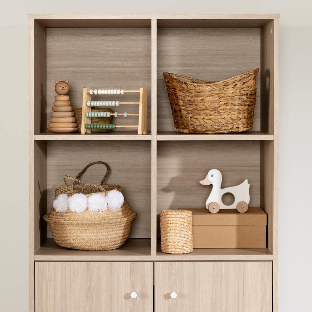 White Adjustable Shelving Scandinavian Storage Unit