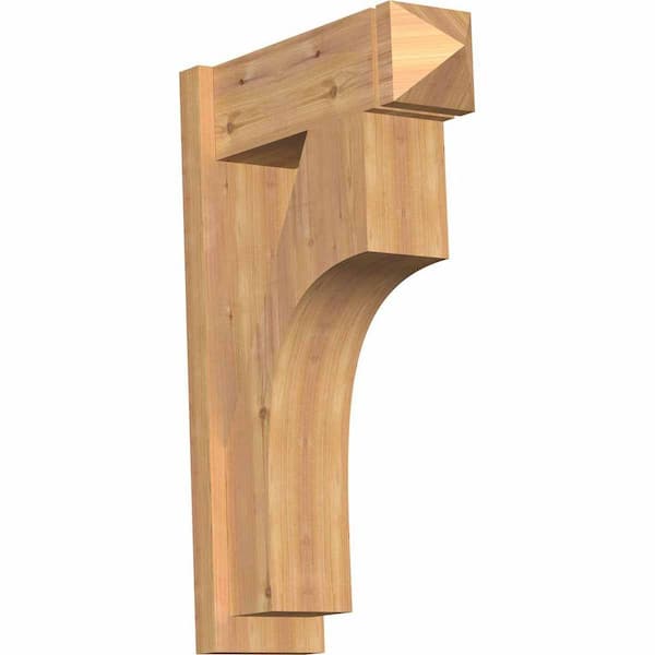 Ekena Millwork 8 in. x 34 in. x 22 in. Westlake Arts and Crafts Smooth Western Red Cedar Outlooker