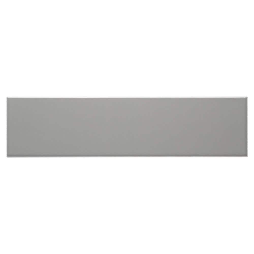 Alva Duart Grey 3 in. x 12 in. Glossy Ceramic Subway Wall Tile (12.16 sq. f