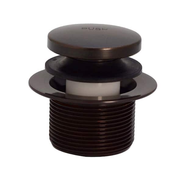 Westbrass 1-1/2 in. NPSM Coarse Thread Tip-Toe Bath Drain and Stopper in Antique Bronze