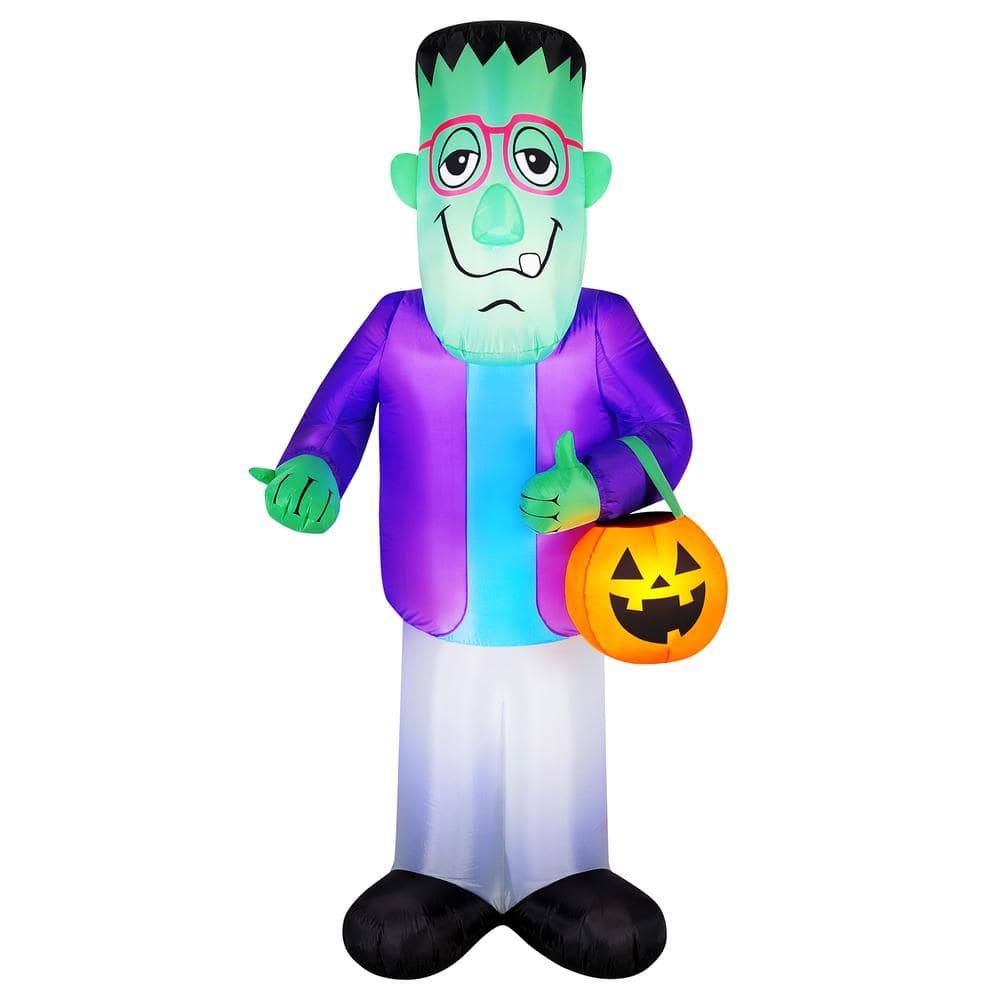 7 ft. Inflatable Trick or Treat Monster OC42047 The Home Depot