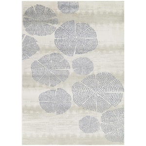 Hal Blue 5 ft. x 7 ft. Abstract Area Rug