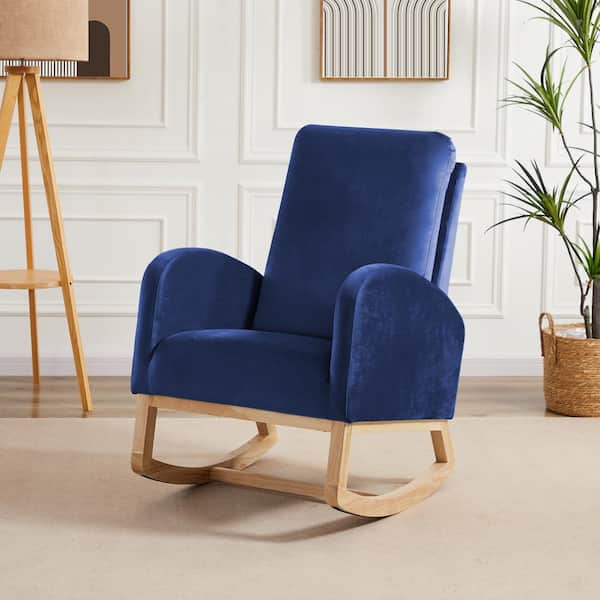 Navy blue glider rocker with ottoman new arrivals