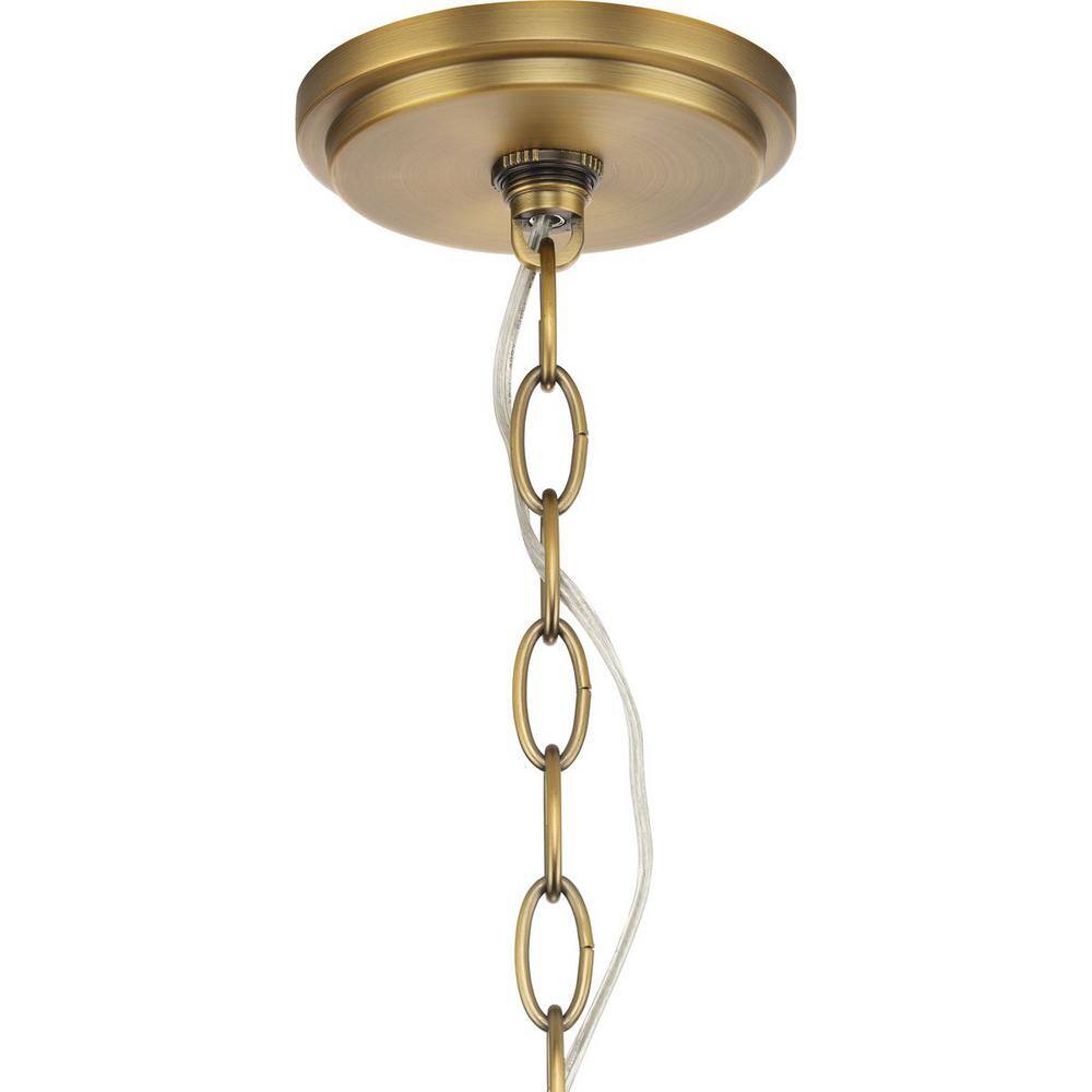 Gilliam Vintage Brass 6-Light Steel Chandelier
