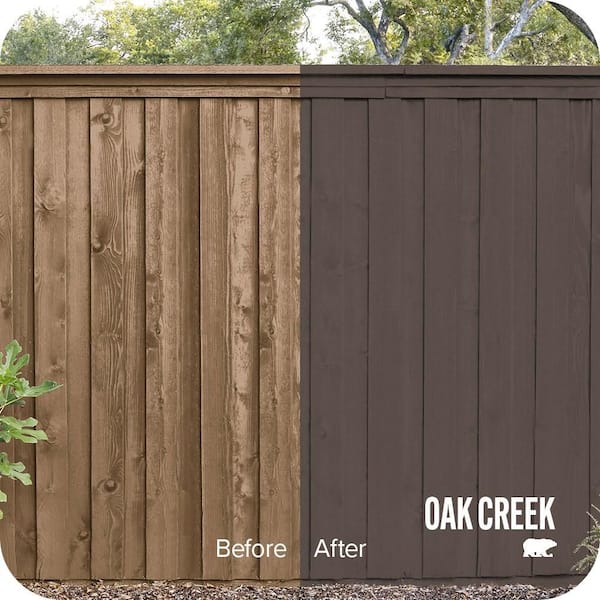5 gal. #HDC-AC-07 Oak Creek Solid Color House and Fence Exterior Wood Stain