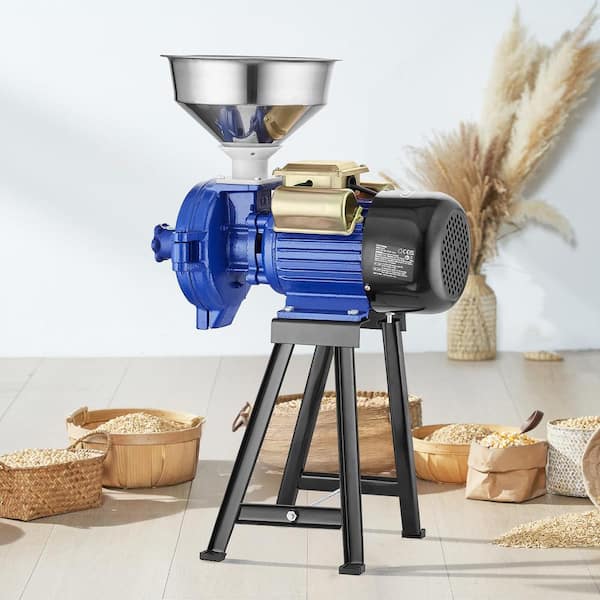 3000 W Electric Grain Mill Grinder, Commercial Spice and Corn Mill with Adjustable Thickness, Heavy Duty Wheat