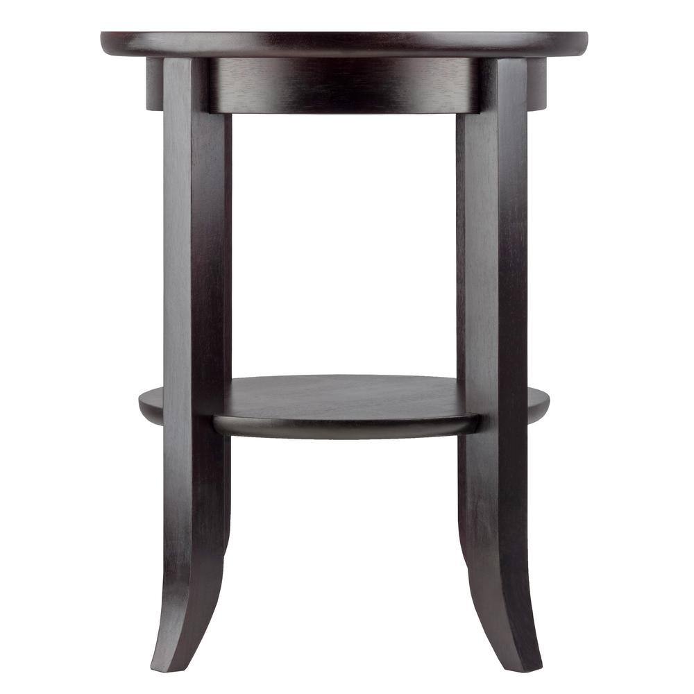 Genoa Espresso Glass Top End Table - thumbnail 5