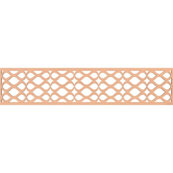 Ekena Millwork Somerset Fretwork 0.375 in. D x 46.75 in. W x 10 in. L Alder Wood Panel Moulding