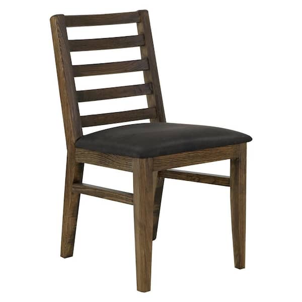 Benjara Tinaa Multicolor Polyester Ladder Back Dining Chair