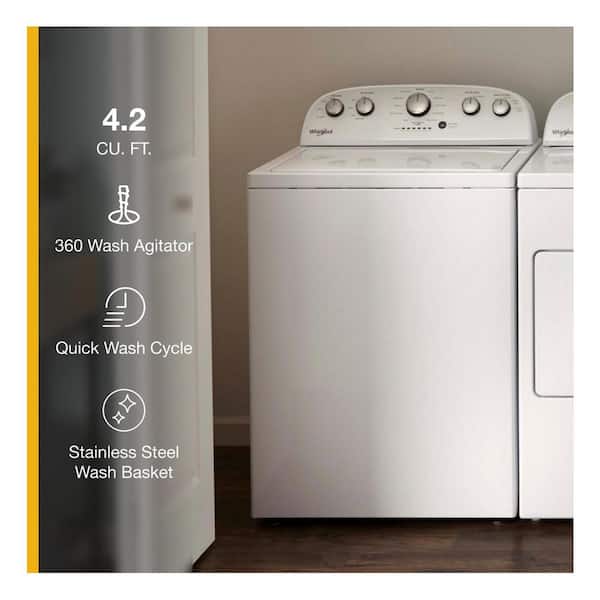Whirlpool 4.3 Cu. Ft. High Efficiency Top Load Washer with Smooth Wave  Stainless Steel Wash Basket White WTW5000DW - Best Buy