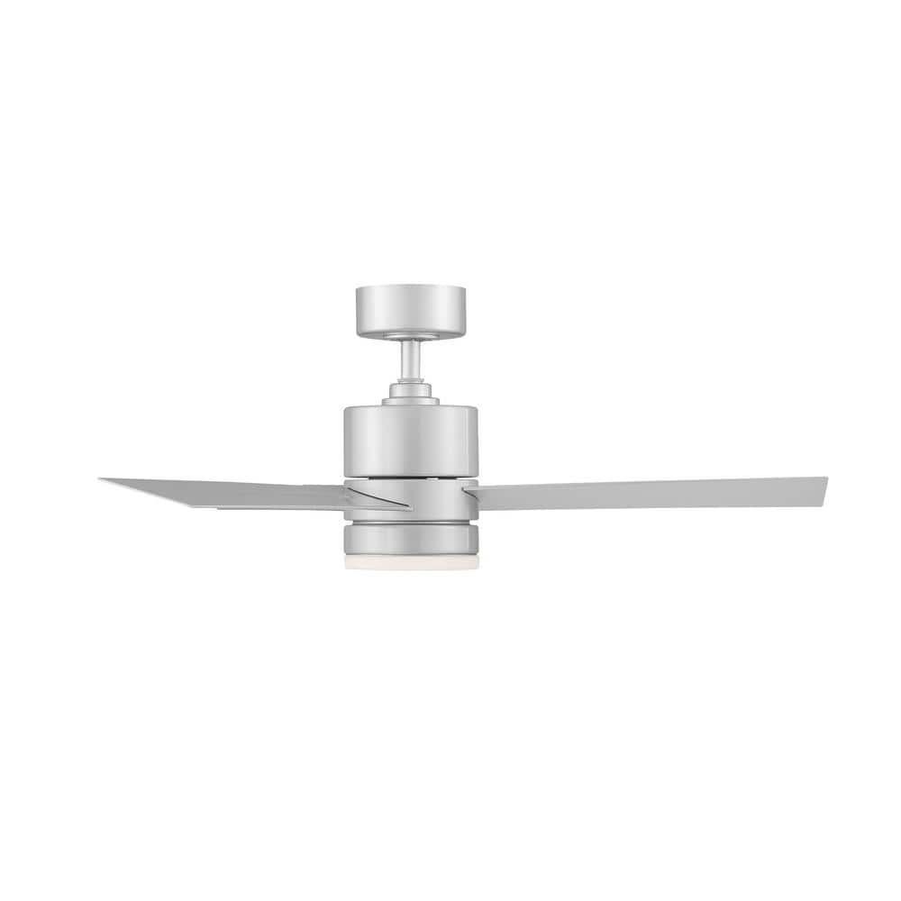 Titanium Silver 44" Smart Ceiling Fan with LED Light and Remote