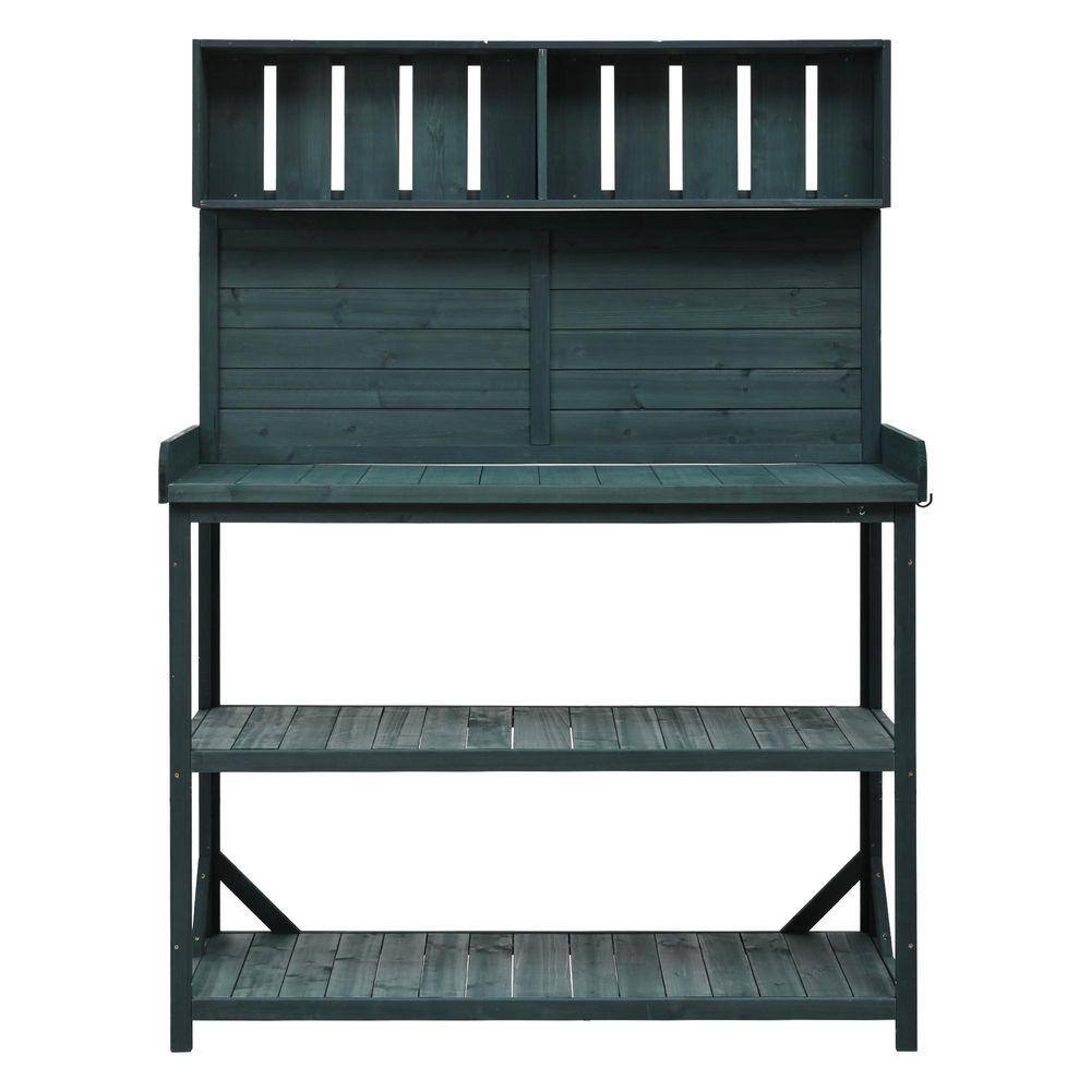 dark-green-potting-benches-and
