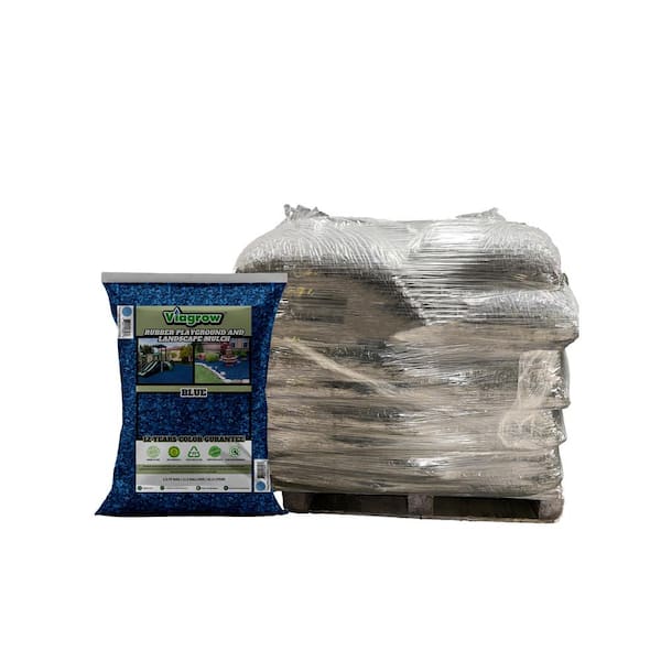 Rubber Playground and Landscape Mulch, 37.5 CF pallet of 25 bags/1.38 cu. yds./1000 lbs.