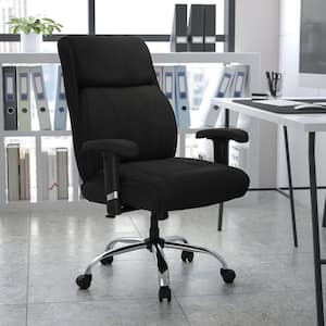Fabric Swivel Office Chair in Black