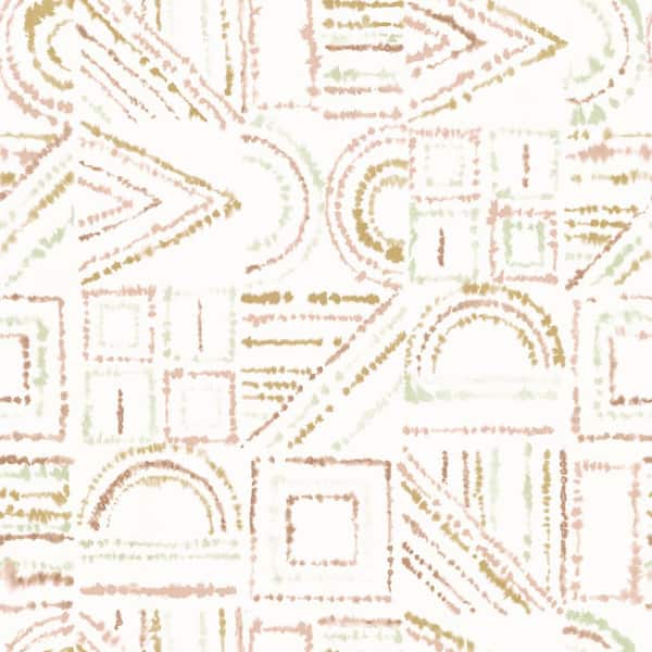 RoomMates Brisbane Pink Terracotta Vinyl Peel and Stick Wallpaper