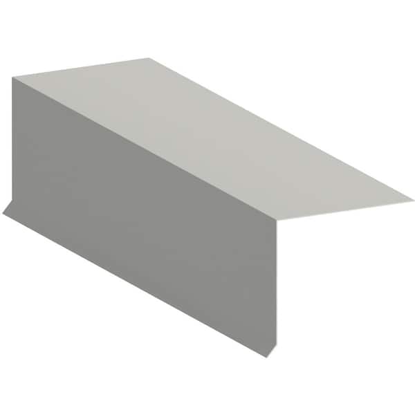 Gibraltar Building Products 2 in. x 2 in. x 10 ft. Galvanized Steel Roof Edge Flashing White