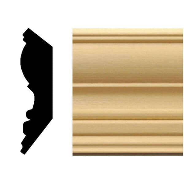HOUSE OF FARA 3/4 in. x 3-1/4 in. Hardwood Crown Molding