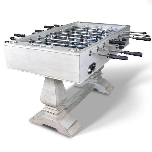 Hathaway Montecito 55 in. Foosball Table with Drink Holders and Analog Scoring in Driftwood