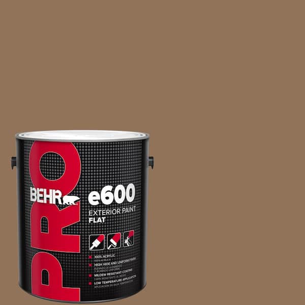 BEHR PRO 1 gal. #PMD-107 Shaved Chocolate Flat Exterior Paint