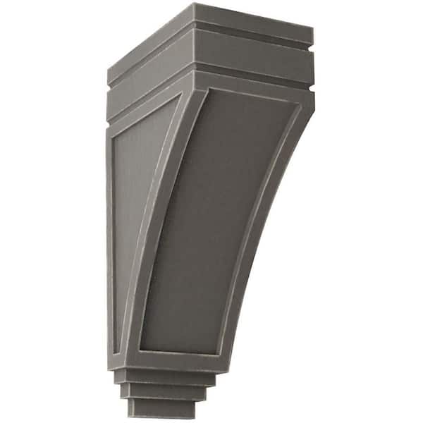 Ekena Millwork 5 in. x 14 in. x 7-3/4 in. Reclaimed Grey Large San Juan Wood Vintage Decor Corbel