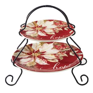 Winters Joy 2-Tier Assorted Colors Cake Stand