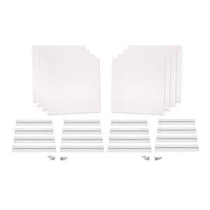 WAVERoom Pro Mini 1 in. x 12 in. x 12 in. Diffusion-Enhanced Sound Absorbing Acoustic Panels in Stone (8-Pack)