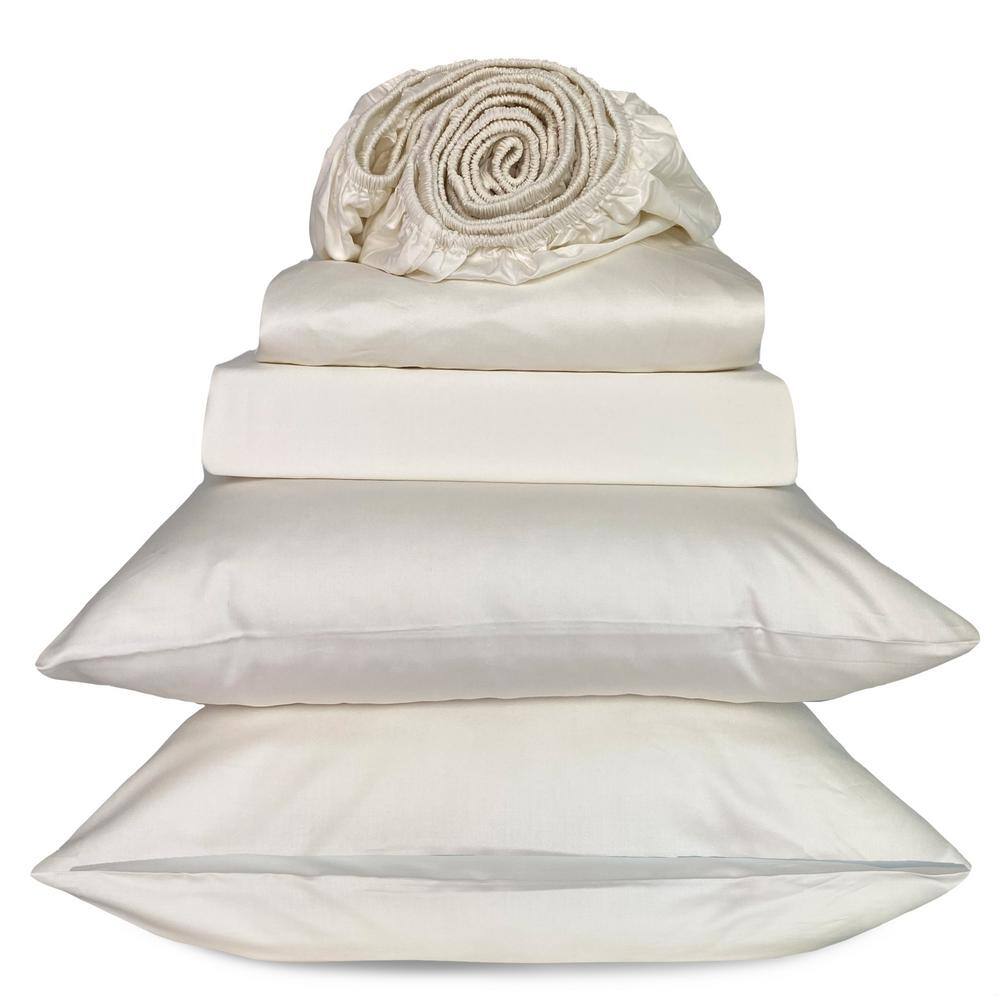 Ivory Queen Bamboo Viscose Cooling Bed Sheet Set
