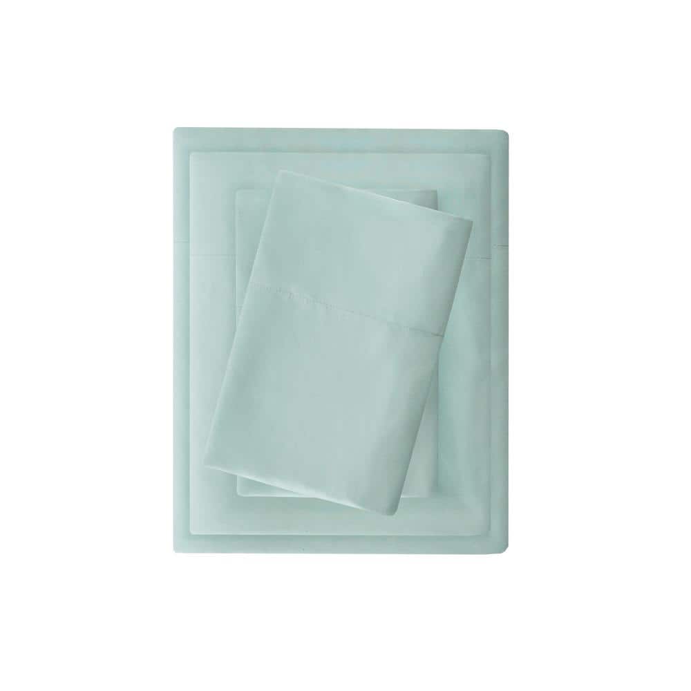 White Twin Deep Pocket Cotton Microfiber Sheet Set